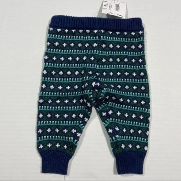 New Janie and Jack sweater Jogger Pants Baby Size 3-6 Months Blue - Picture 1 of 3